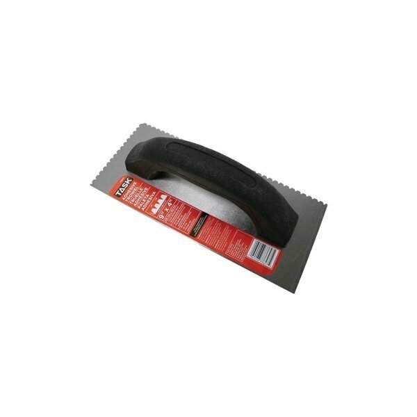 Task Tools Trowel Ntch 4x9in 3/16x1/8in T33647